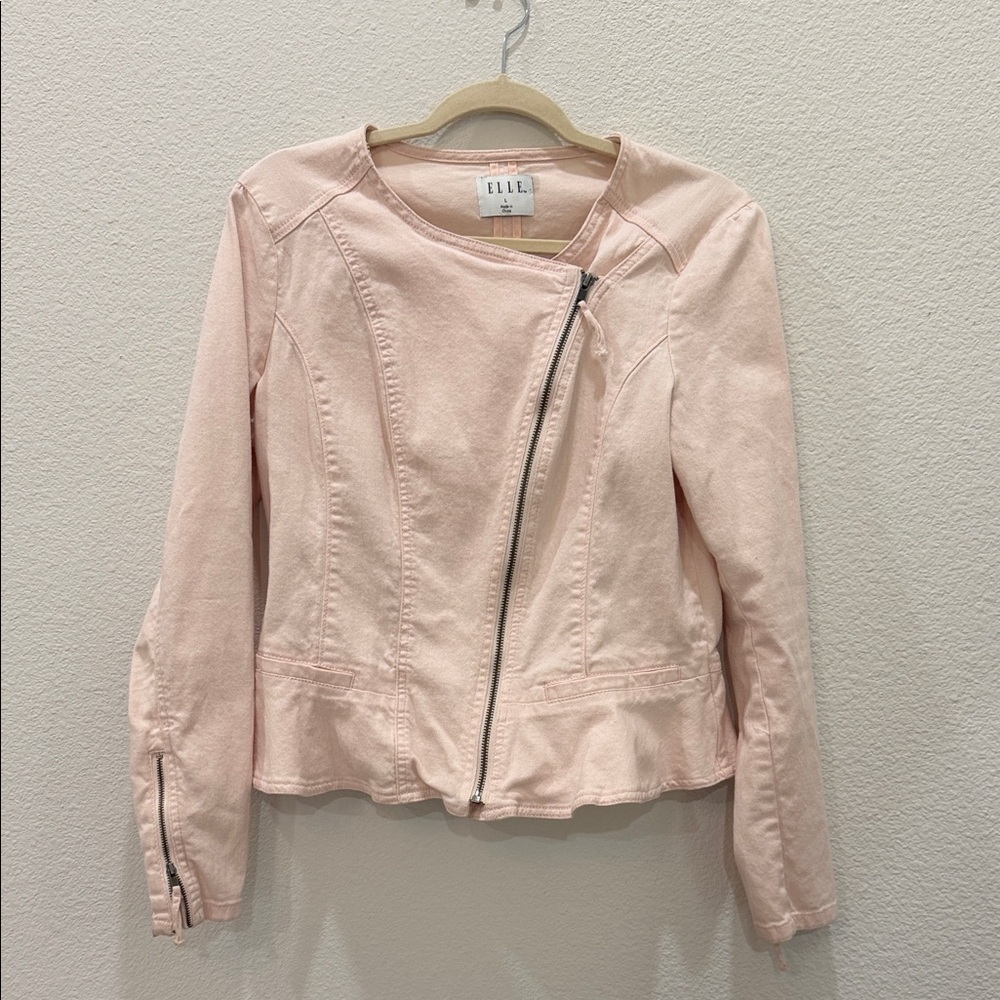 Elle cotton  Women's Light Pink Jean Jacket